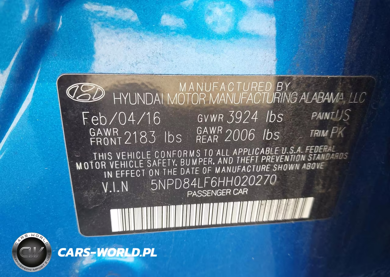 2017 Hyundai Elantra Se VIN:5NPD84LF6HH020270 - 9