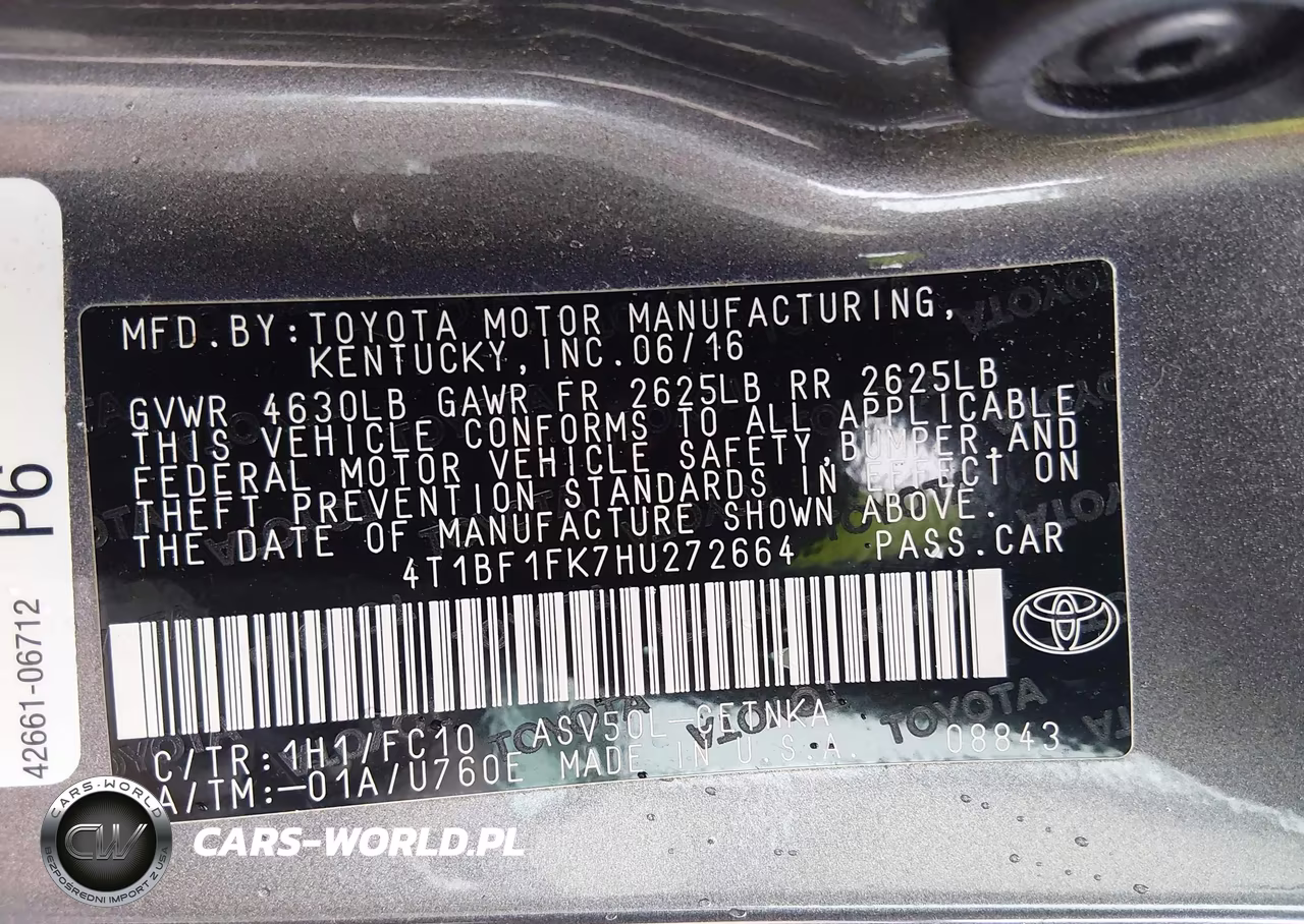 2017 Toyota Camry Le VIN:4T1BF1FK7HU272664 - 9