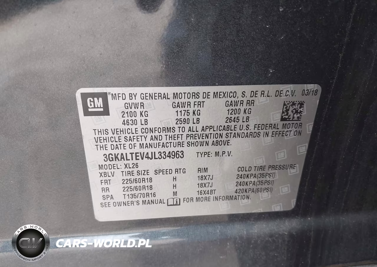 2018 GMC Terrain Sle VIN:3GKALTEV4JL334963 - 9