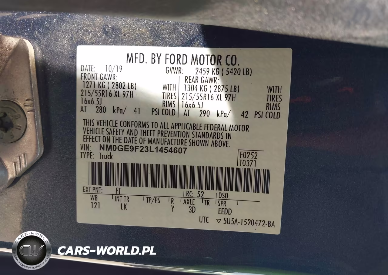 2020 Ford Transit Connect Xlt Passenger VIN:NM0GE9F23L1454607 - 9