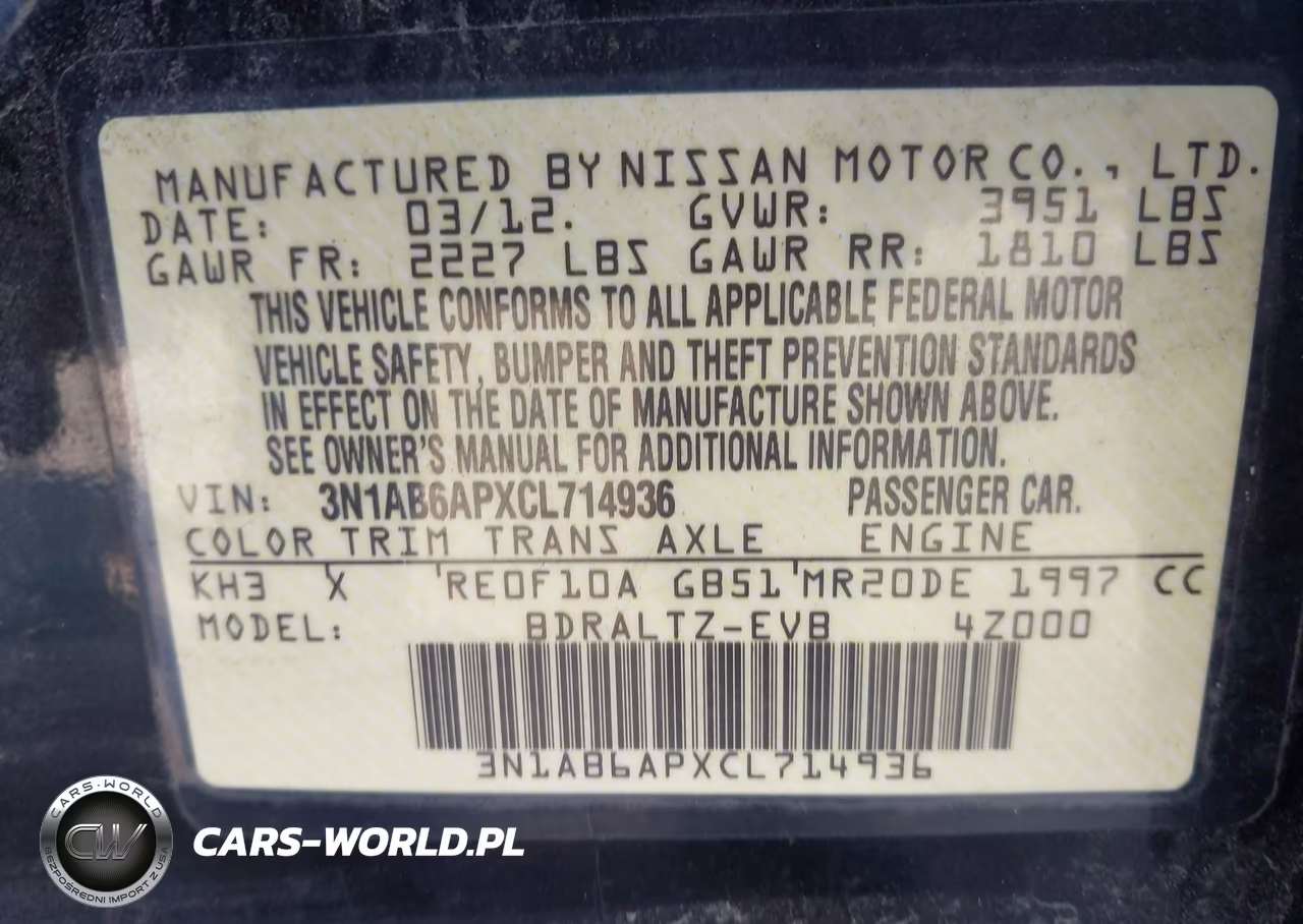 2012 Nissan Sentra 2.0 Sr VIN:3N1AB6APXCL714936 - 9