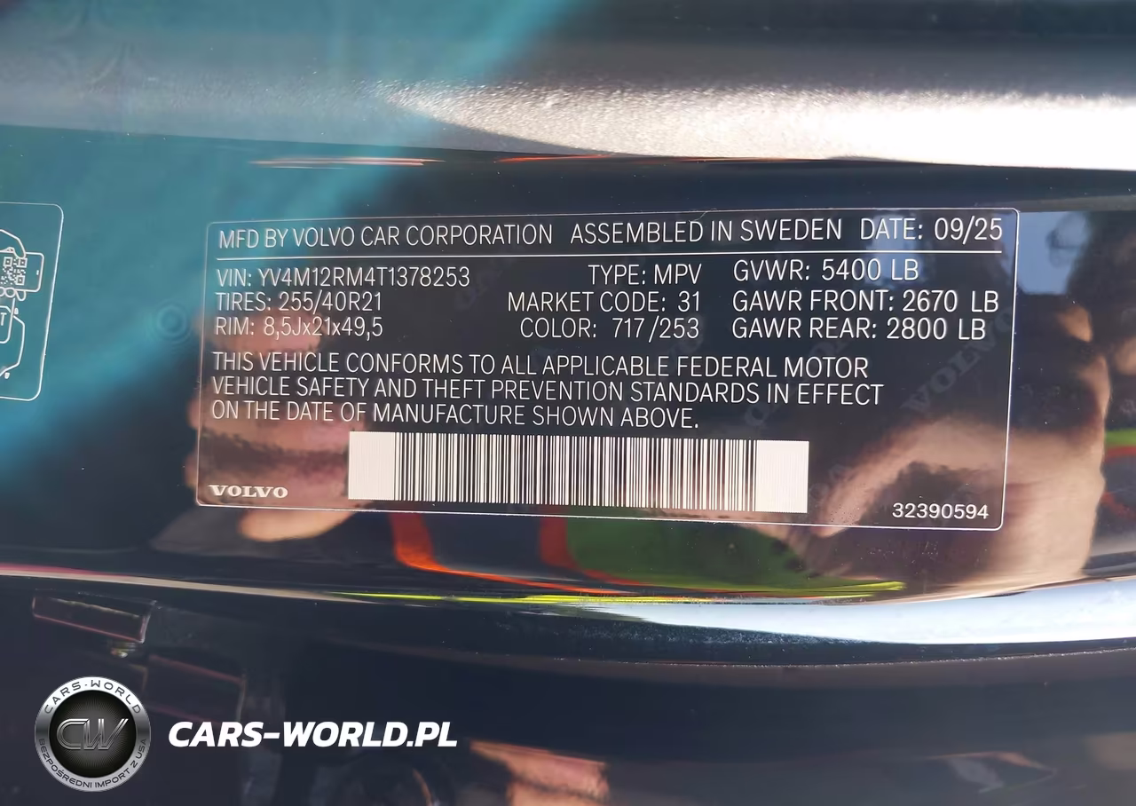 2026 Volvo Xc60 B5 Ultra VIN:YV4M12RM4T1378253 - 9
