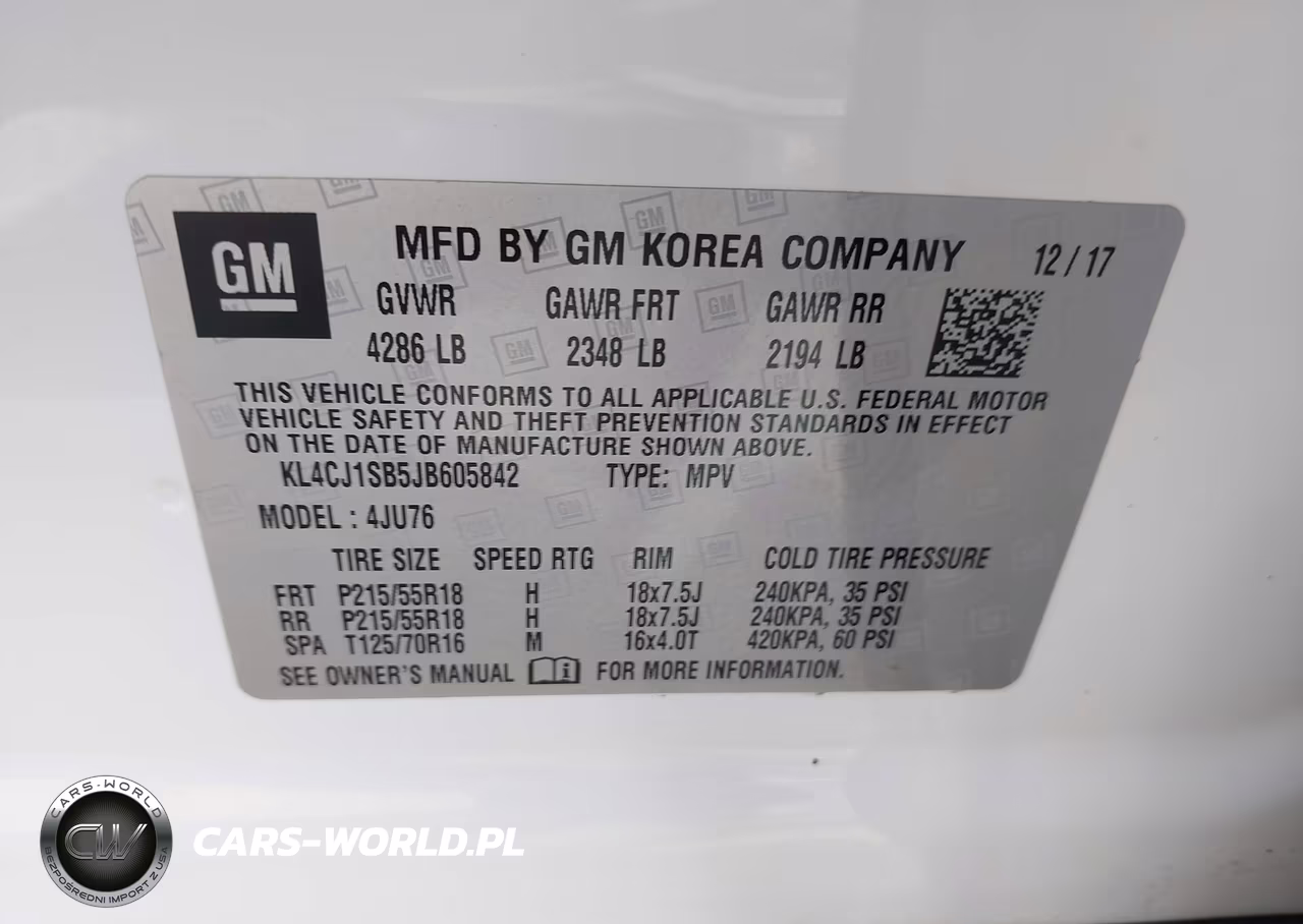 2018 Buick Encore Sport Touring VIN:KL4CJ1SB5JB605842 - 9