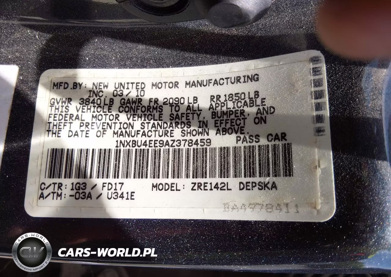 2010 Toyota Corolla S VIN:1NXBU4EE9AZ378459 - 9