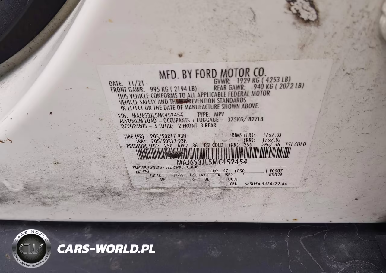 2021 Ford Ecosport Ses VIN:MAJ6S3JL5MC452454 - 9