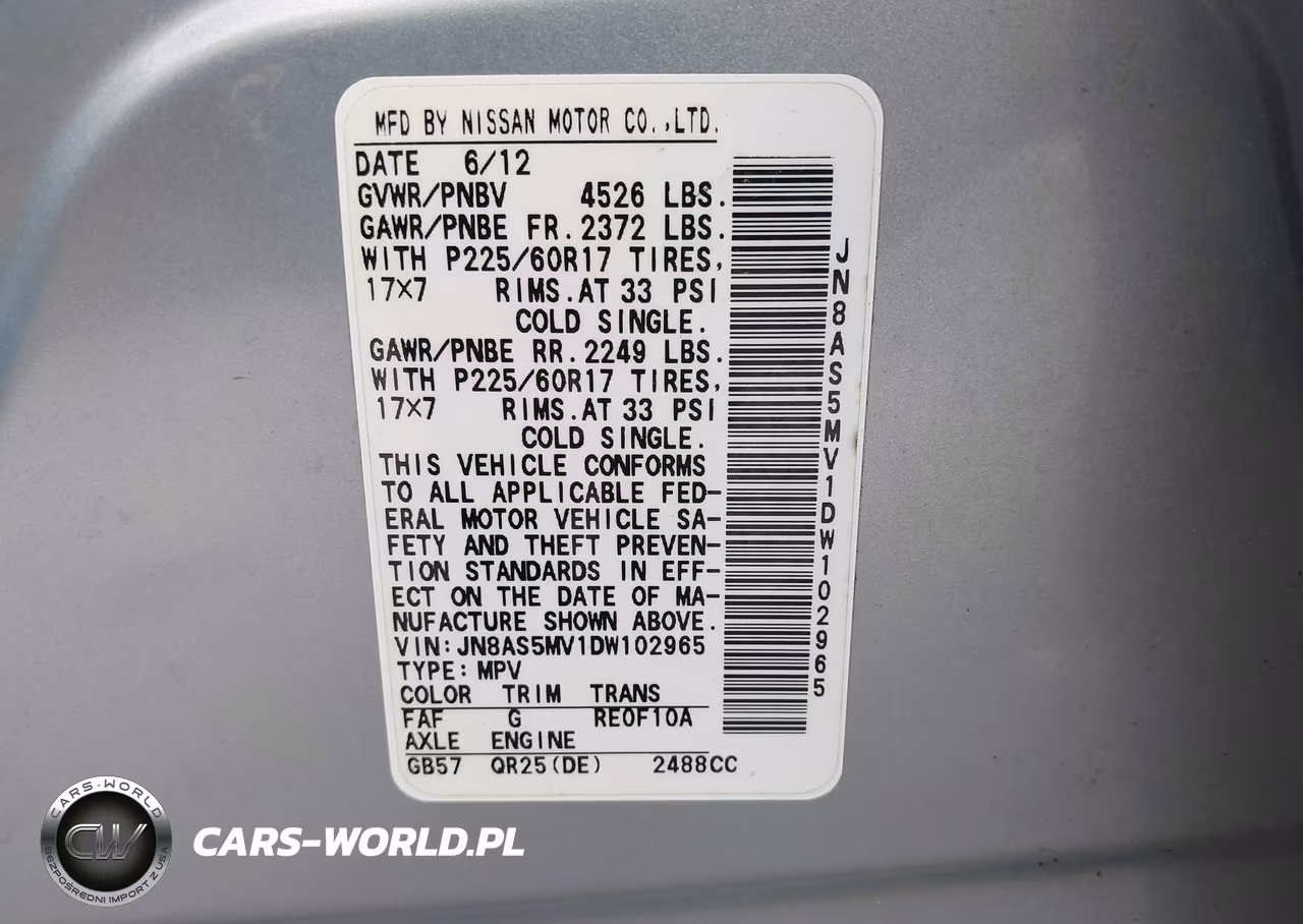 2013 Nissan Rogue Sv VIN:JN8AS5MV1DW102965 - 9