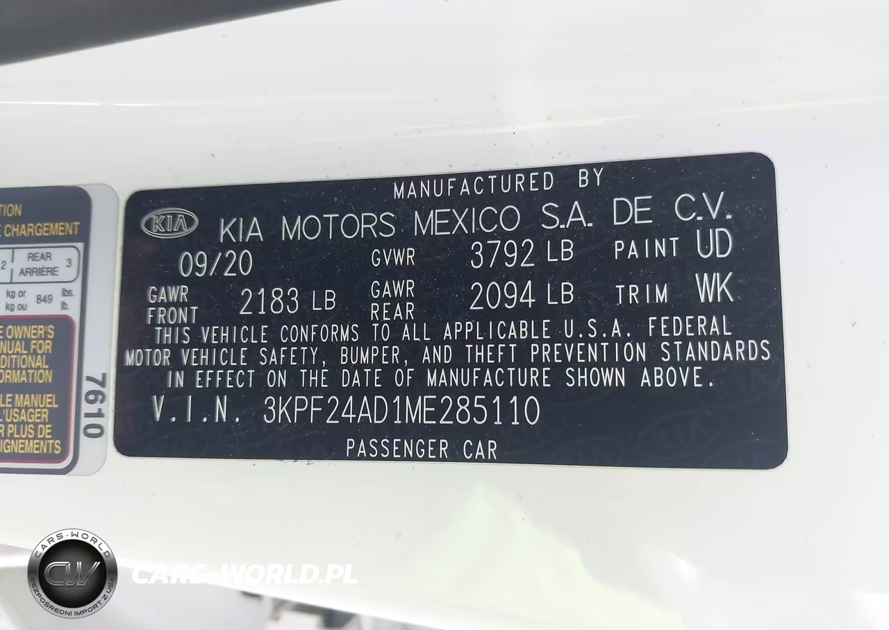 2021 Kia Forte Lxs VIN:3KPF24AD1ME285110 - 9