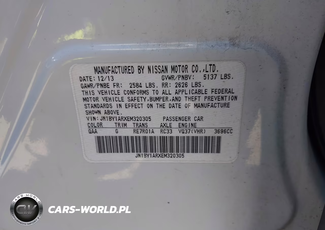 2014 Infiniti Q70 3.7X VIN:JN1BY1ARXEM320305 - 9