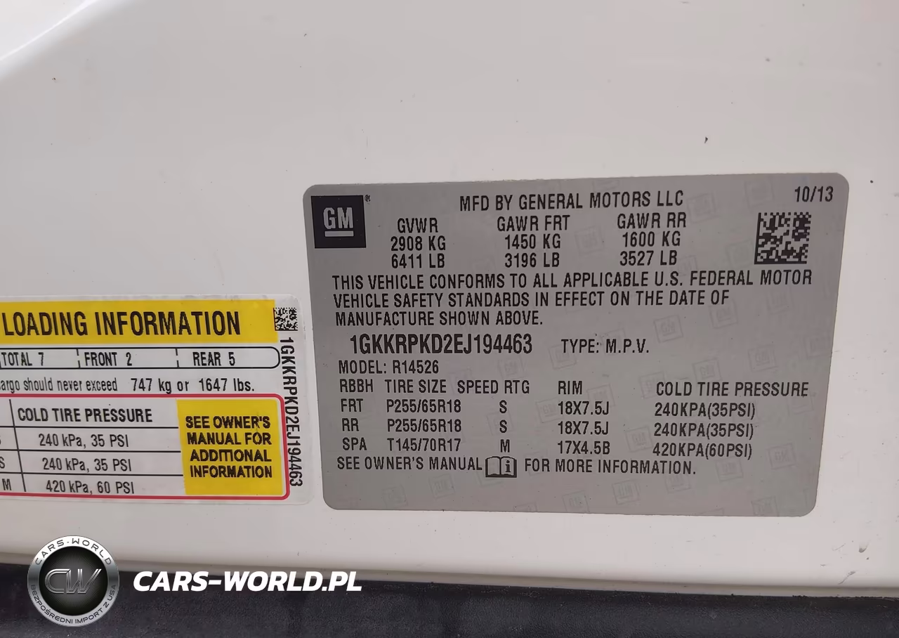 2014 GMC Acadia Sle-2 VIN:1GKKRPKD2EJ194463 - 9