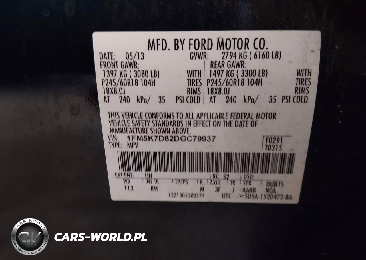 2013 Ford Explorer Xlt VIN:1FM5K7D82DGC79937 - 9