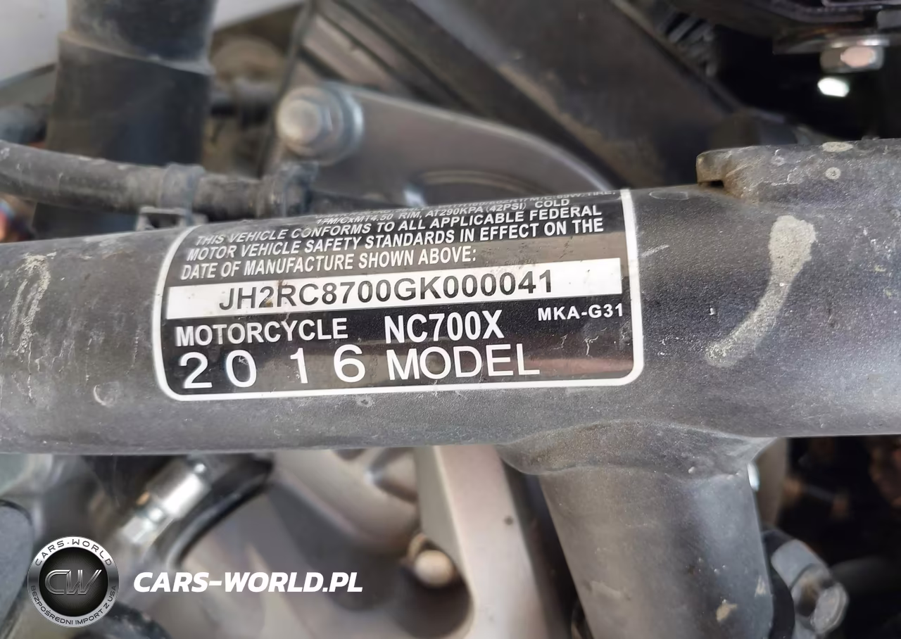 2016 Honda Nc700X VIN:JH2RC8700GK000041 - 10