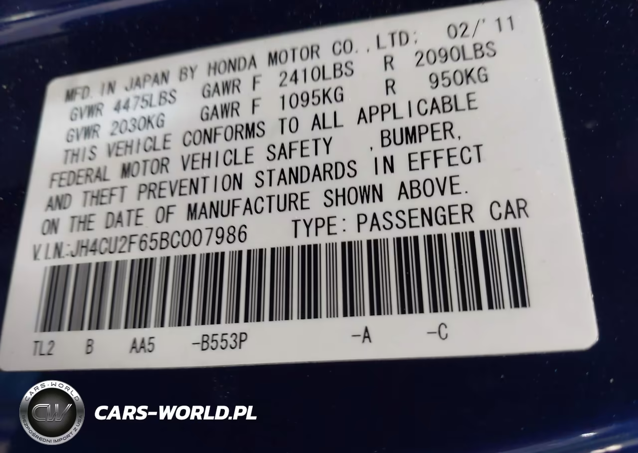 2011 Acura Tsx 2.4 VIN:JH4CU2F65BC007986 - 9