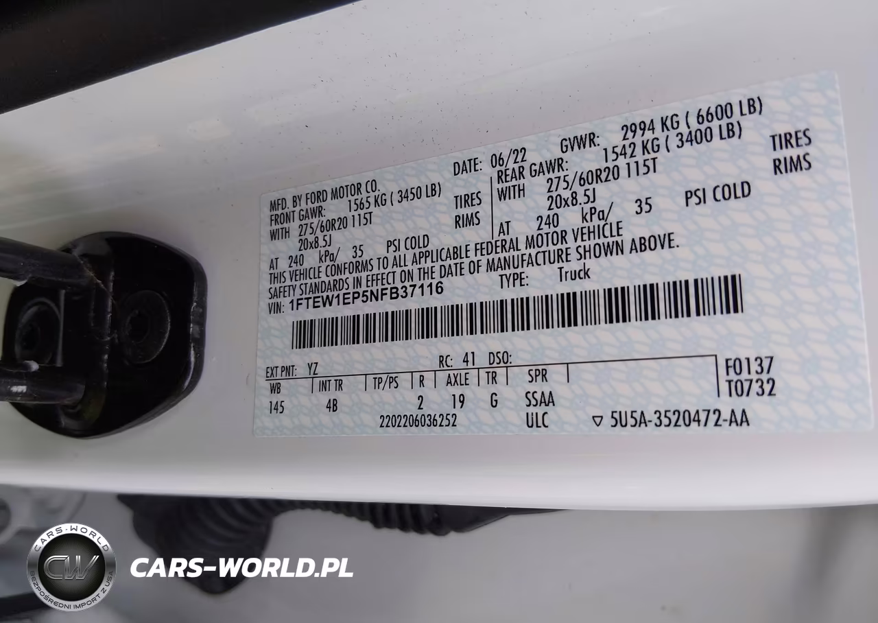 2022 Ford F-150 Xlt VIN:1FTEW1EP5NFB37116 - 9