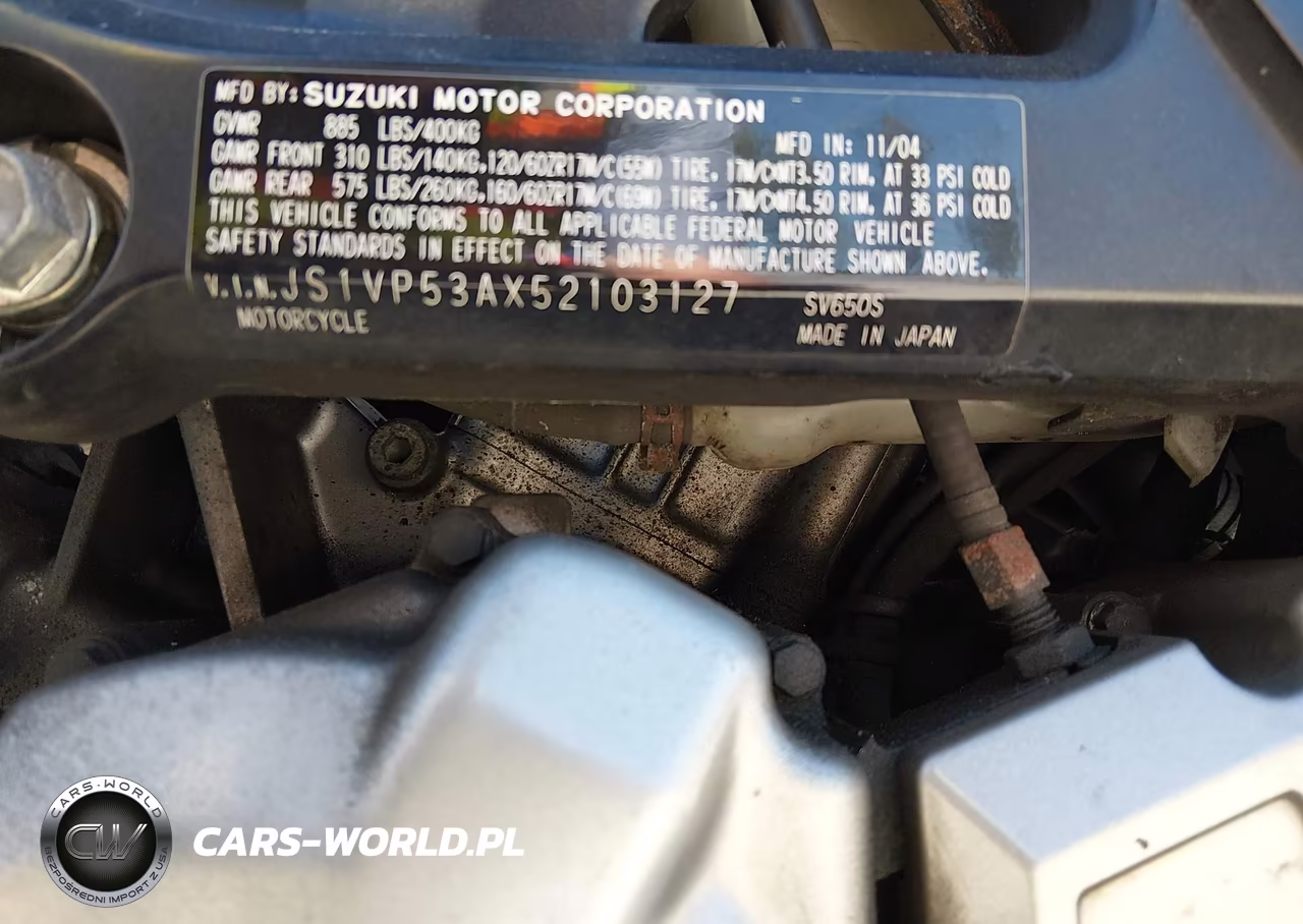 2005 Suzuki Sv650 VIN:JS1VP53AX52103127 - 10