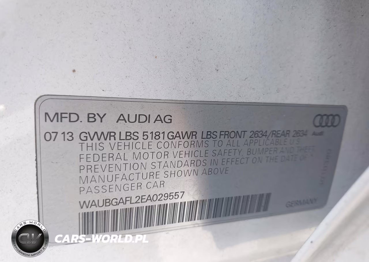 2014 Audi S4 3.0T Premium Plus VIN:WAUBGAFL2EA029557 - 9