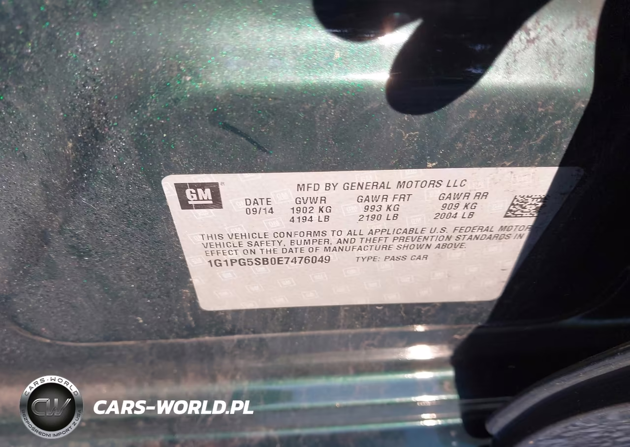 2014 Chevrolet Cruze Ltz VIN:1G1PG5SB0E7476049 - 9