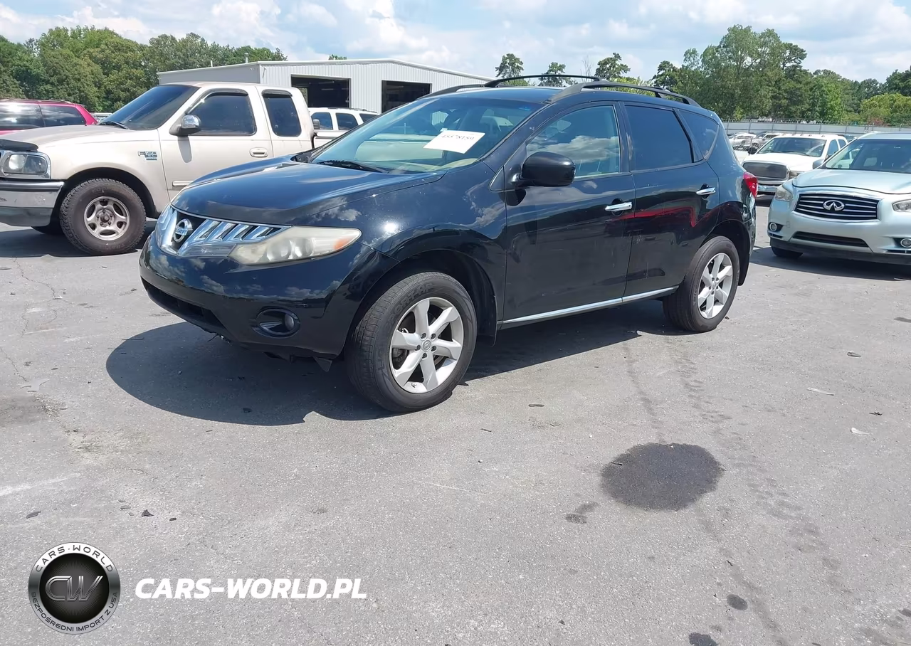 2010 Nissan Murano Sl VIN:JN8AZ1MU9AW006895 - 2