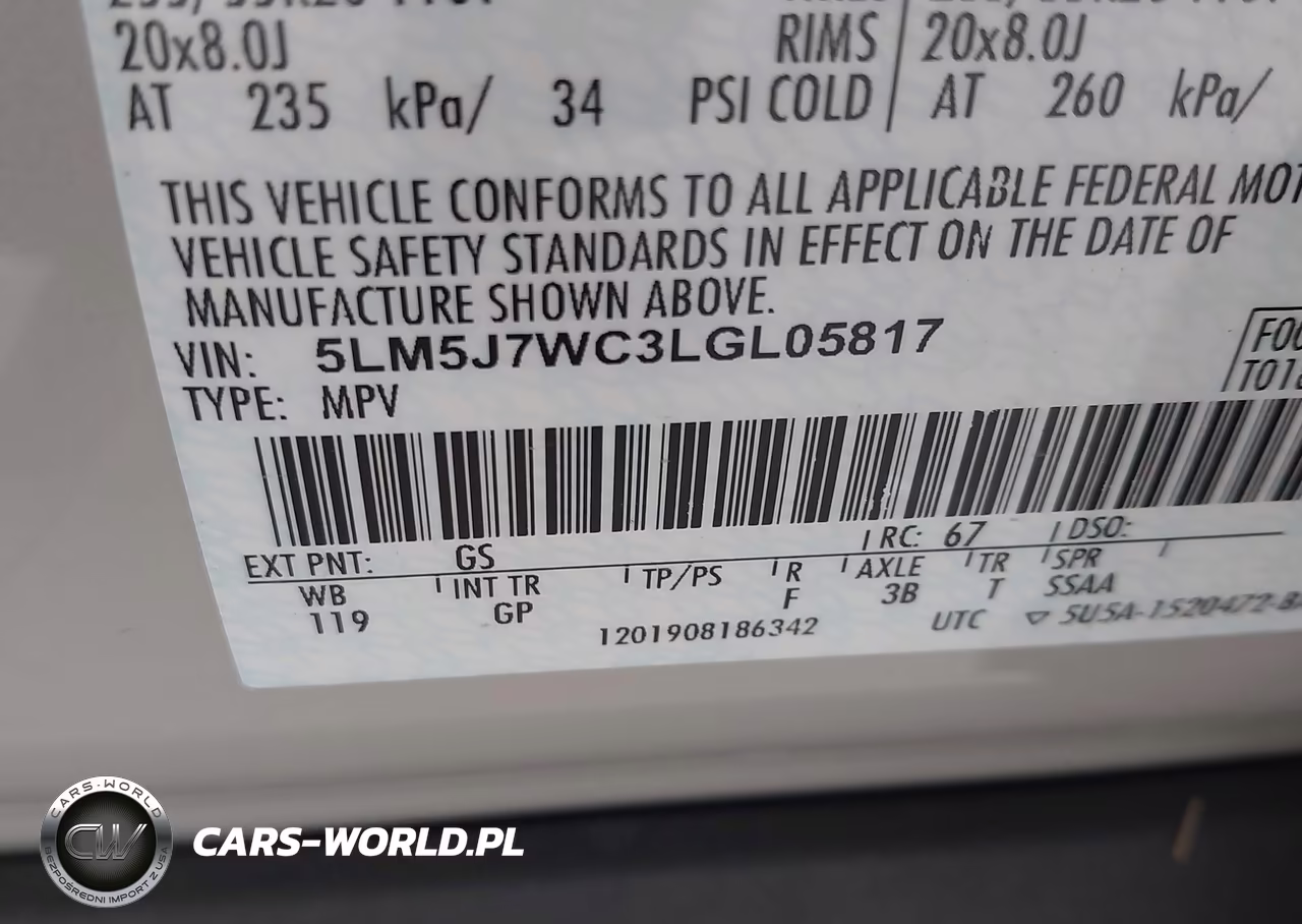 2020 Lincoln Aviator Reserve VIN:5LM5J7WC3LGL05817 - 9