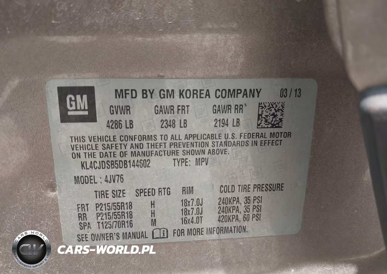 2013 Buick Encore Premium VIN:KL4CJDSB5DB144602 - 9