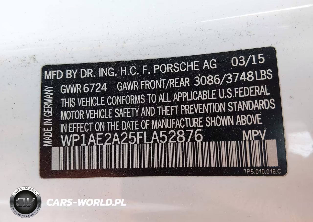 2015 Porsche Cayenne E-Hybrid S VIN:WP1AE2A25FLA52876 - 9