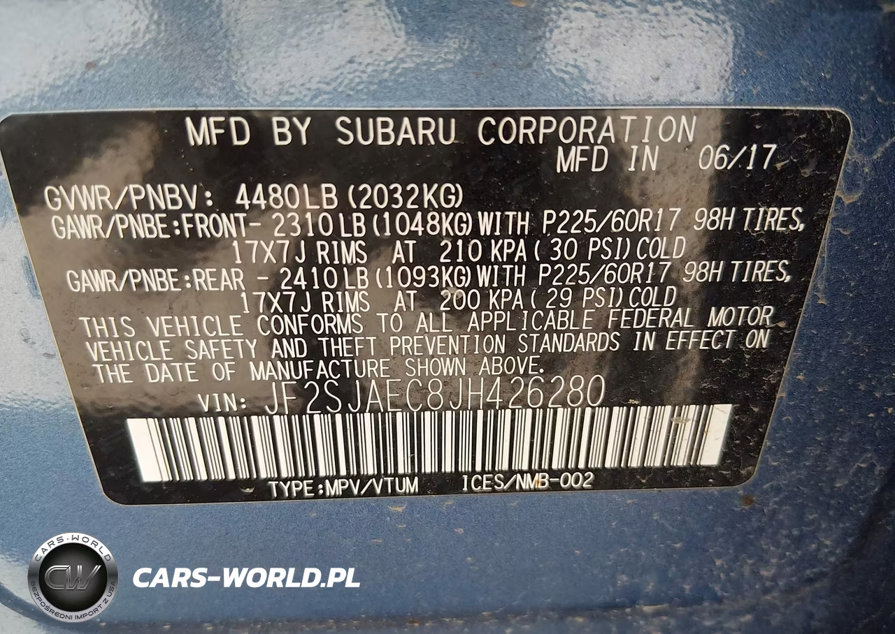 2018 Subaru Forester 2.5I Premium VIN:JF2SJAEC8JH426280 - 9