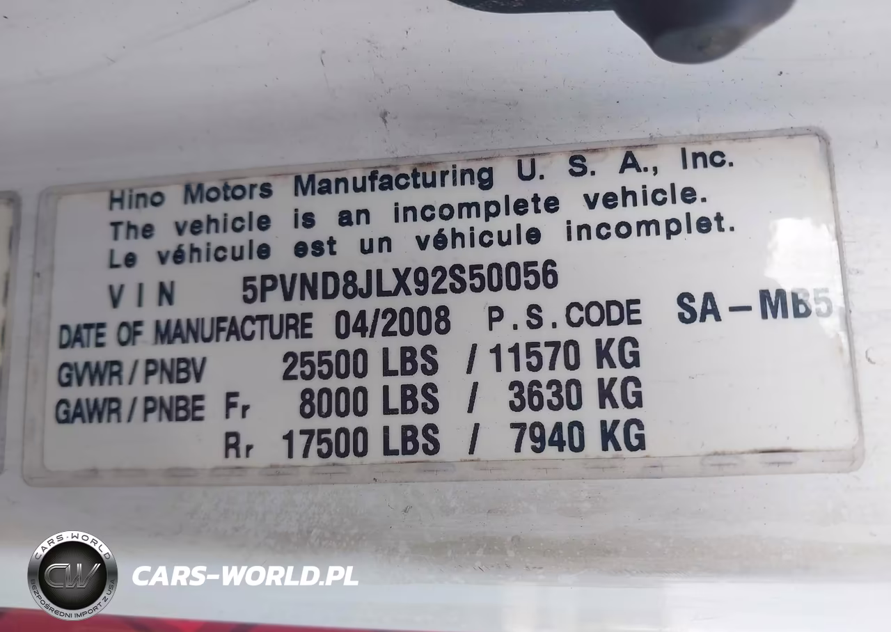 2009 Hino 258 VIN:5PVND8JLX92S50056 - 8