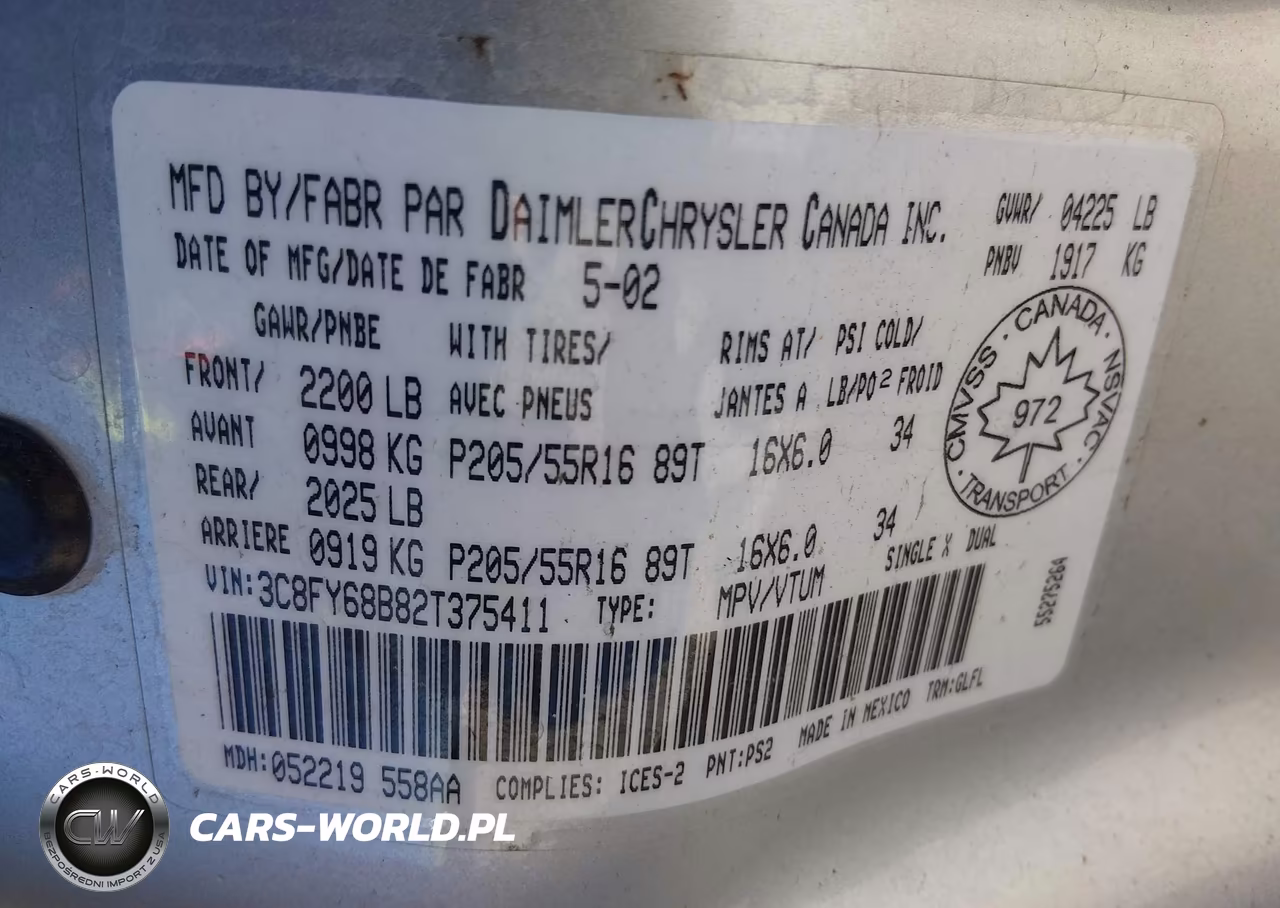 2002 Chrysler Pt Cruiser Limited VIN:3C8FY68B82T375411 - 9
