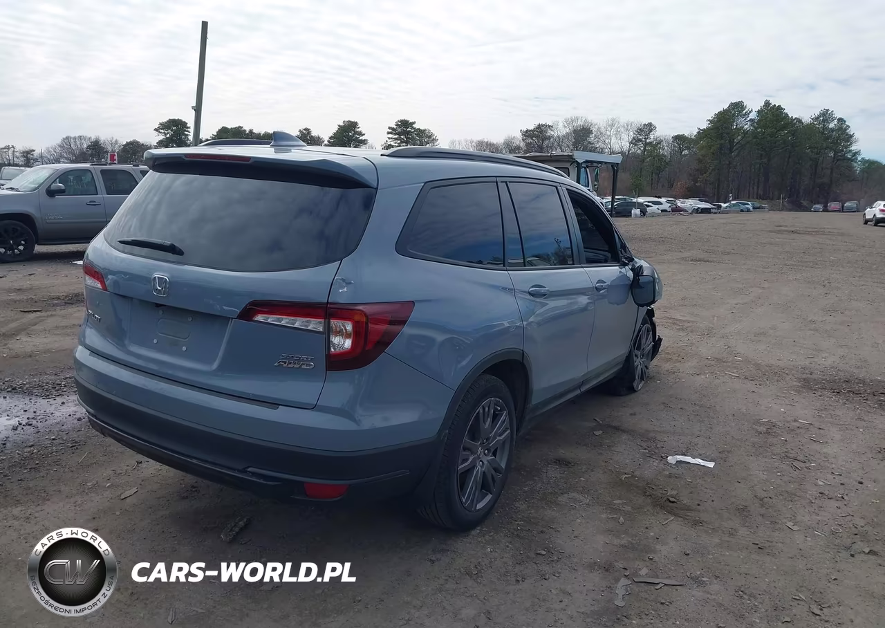 2022 Honda Pilot Awd Sport VIN:5FNYF6H3XNB090348 - 4