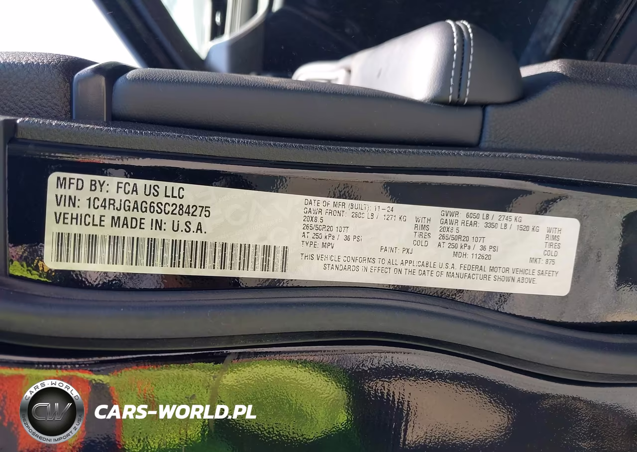 2025 Jeep Grand Cherokee Altitude X 4X2 VIN:1C4RJGAG6SC284275 - 9