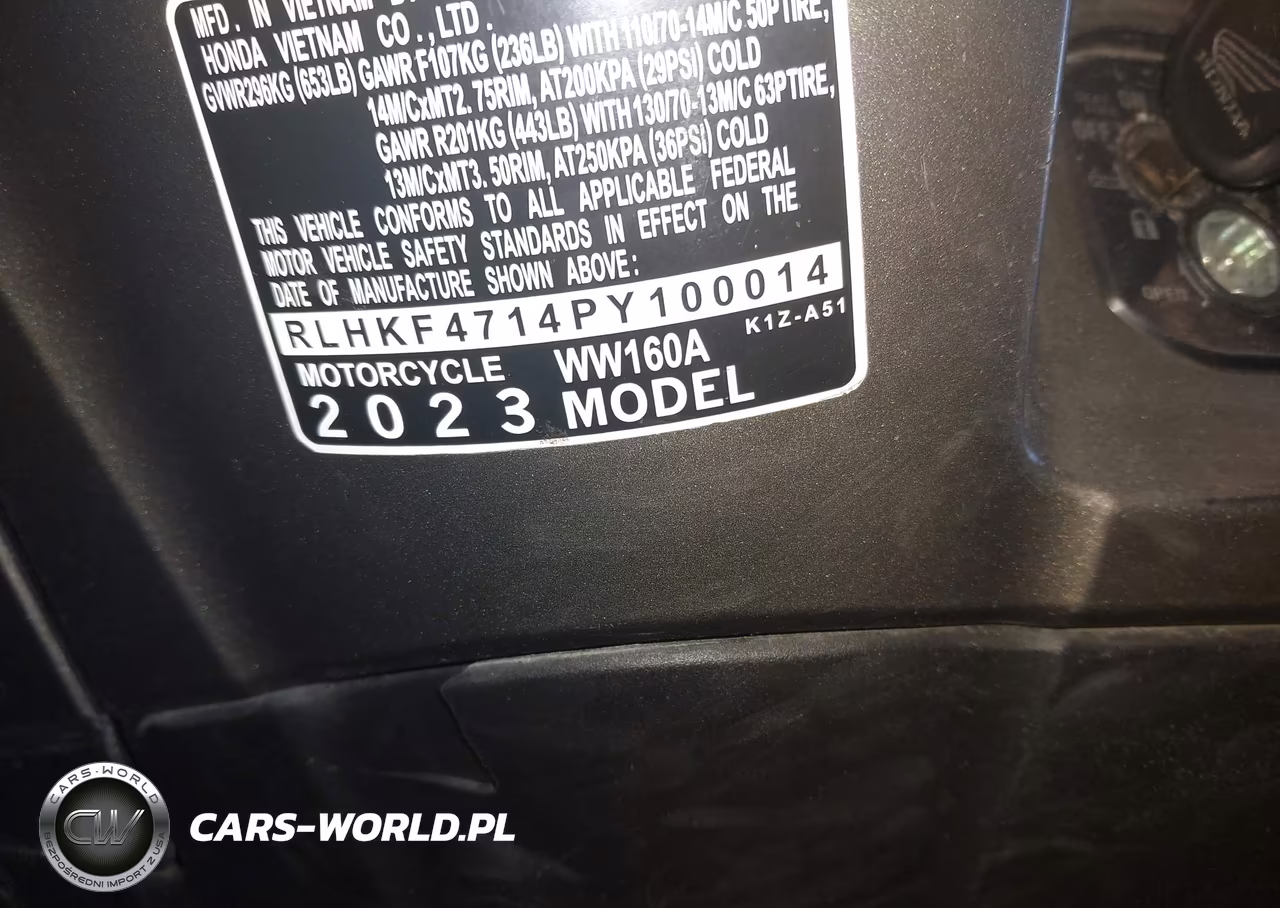 2023 Honda Ww150 A VIN:RLHKF4714PY100014 - 10