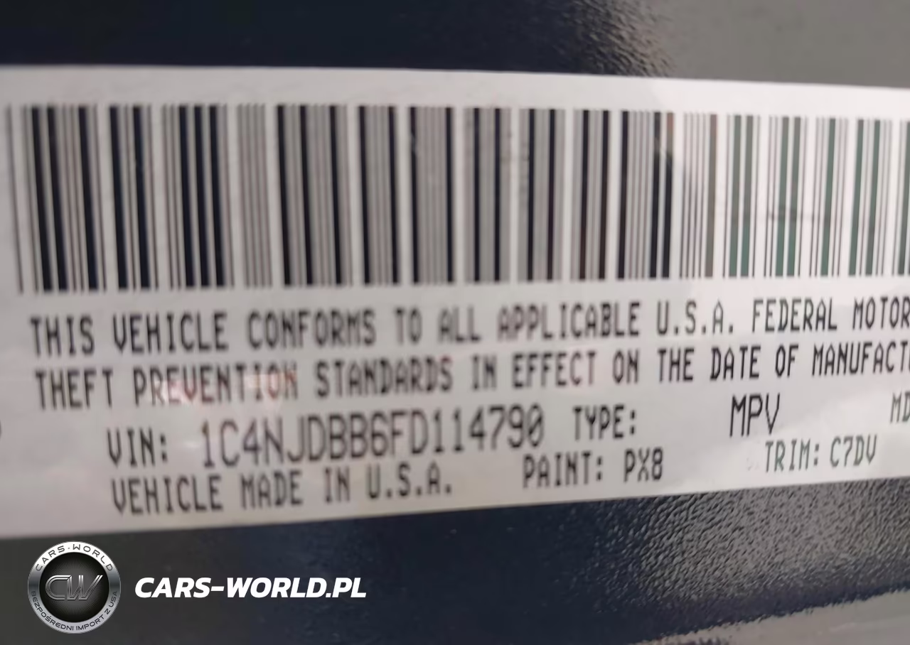 2015 Jeep Compass Sport VIN:1C4NJDBB6FD114790 - 9