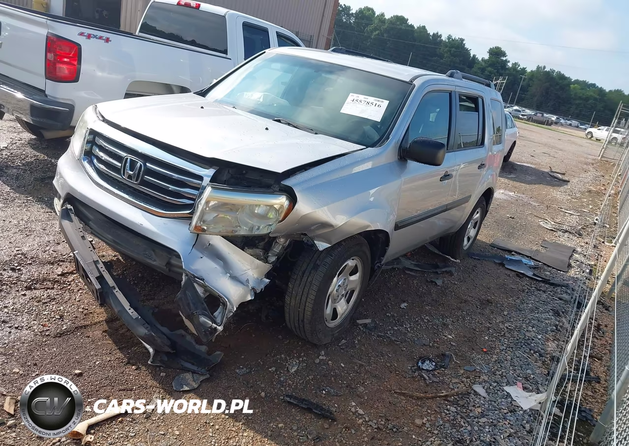 2013 Honda Pilot Lx VIN:5FNYF3H29DB042196 - 2
