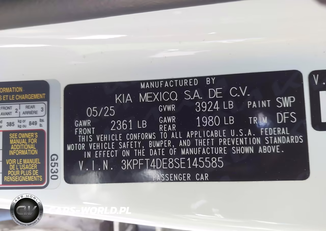 2025 Kia K4 Lx VIN:3KPFT4DE8SE145585 - 9