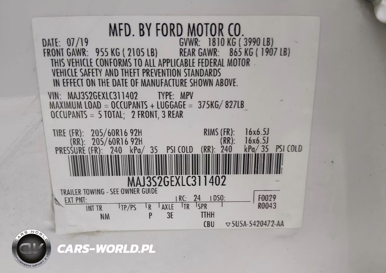 2020 Ford Ecosport Se VIN:MAJ3S2GEXLC311402 - 9