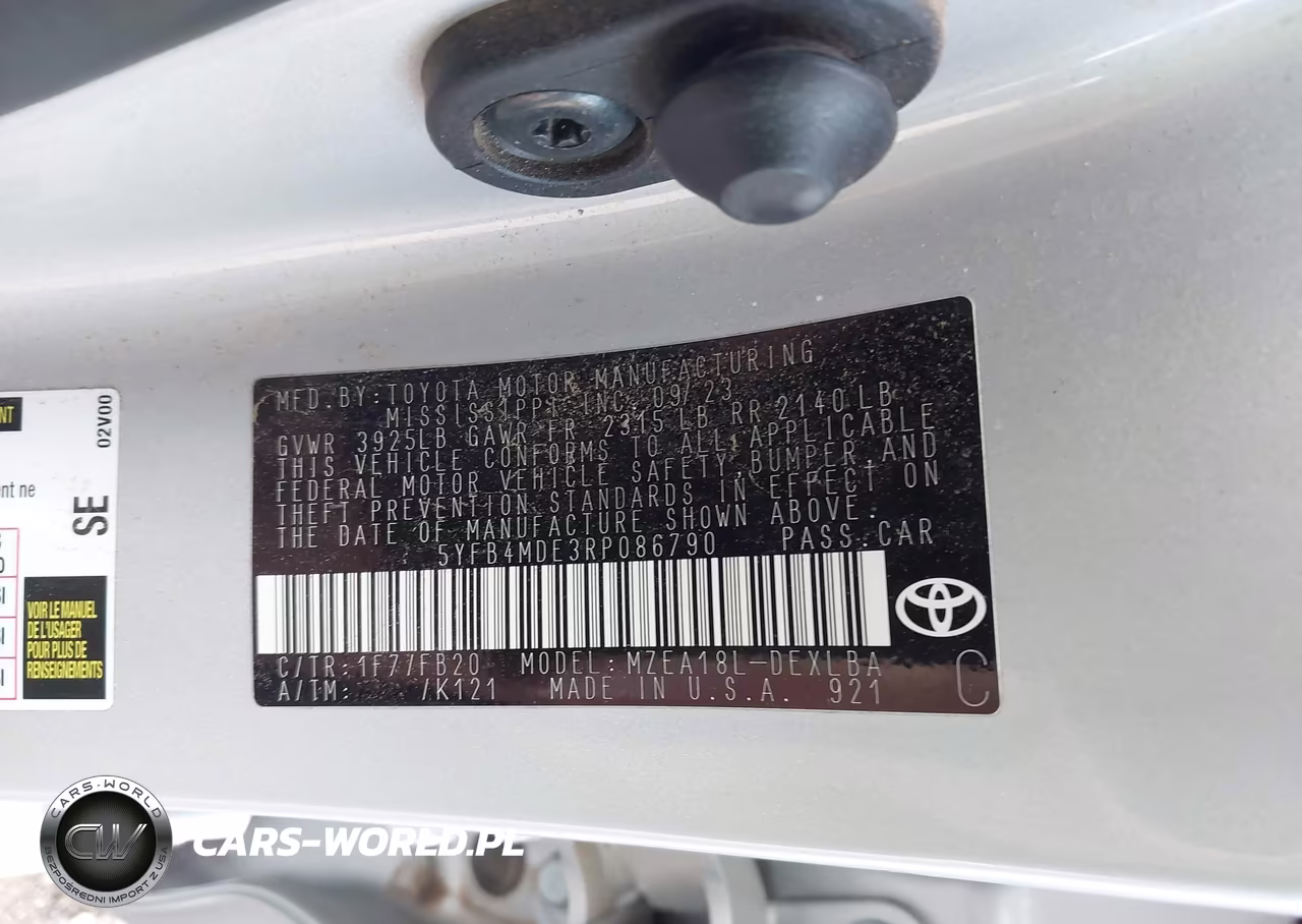 2024 Toyota Corolla Le VIN:5YFB4MDE3RP086790 - 9