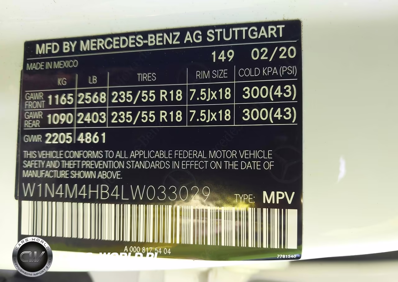 2020 Mercedes-Benz Glb 250 4Matic VIN:W1N4M4HB4LW033029 - 9