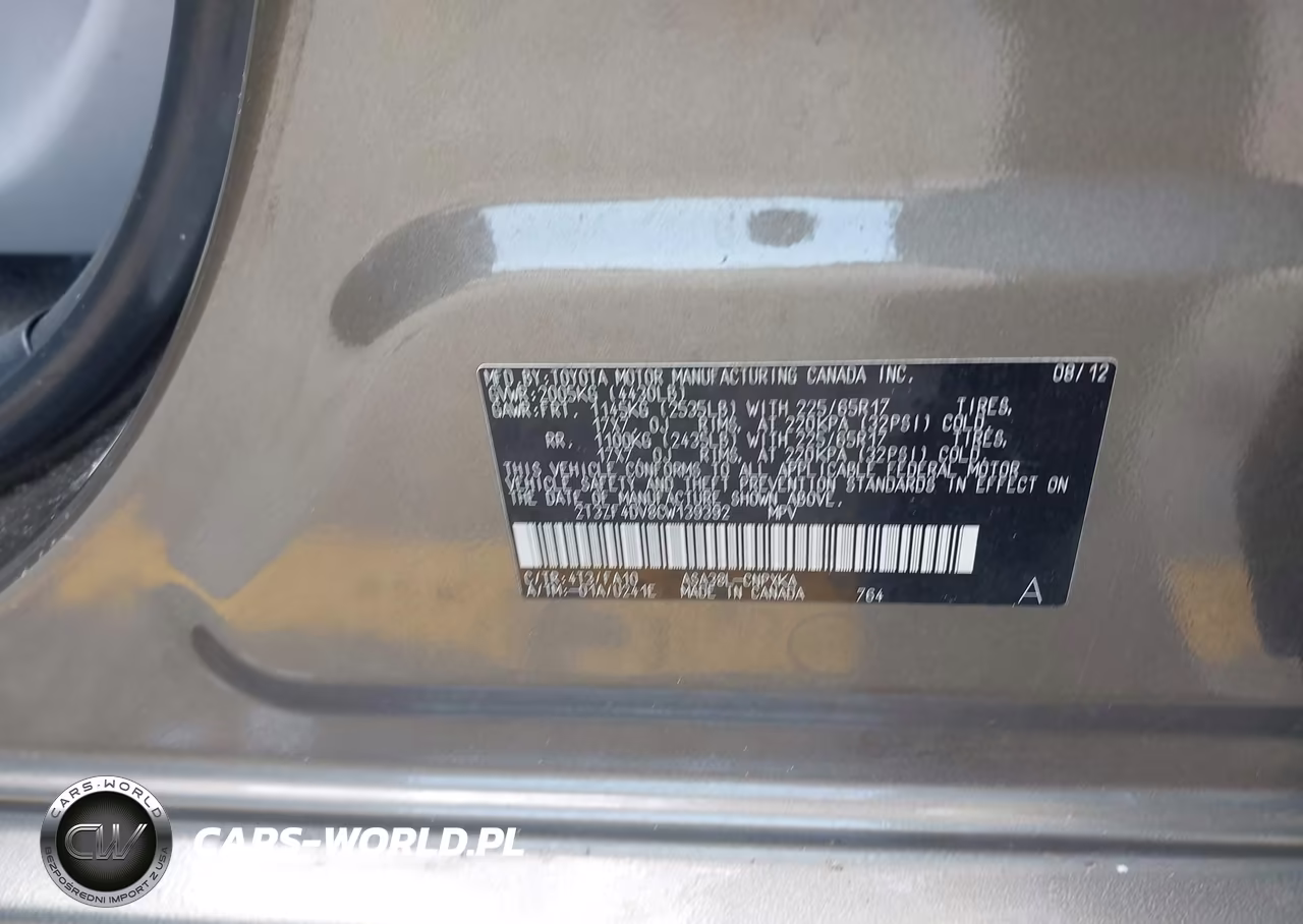 2012 Toyota Rav4 VIN:2T3ZF4DV8CW139392 - 9