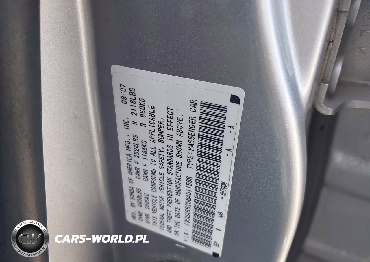 2008 Acura Tl 3.2 VIN:19UUA66268A011568 - 9