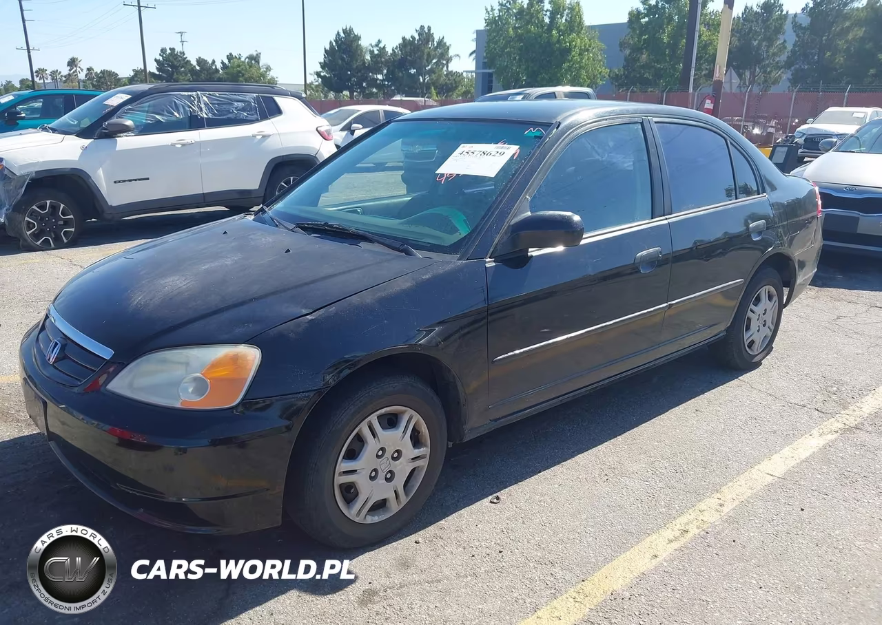 2001 Honda Civic Lx VIN:2HGES16591H612785 - 2