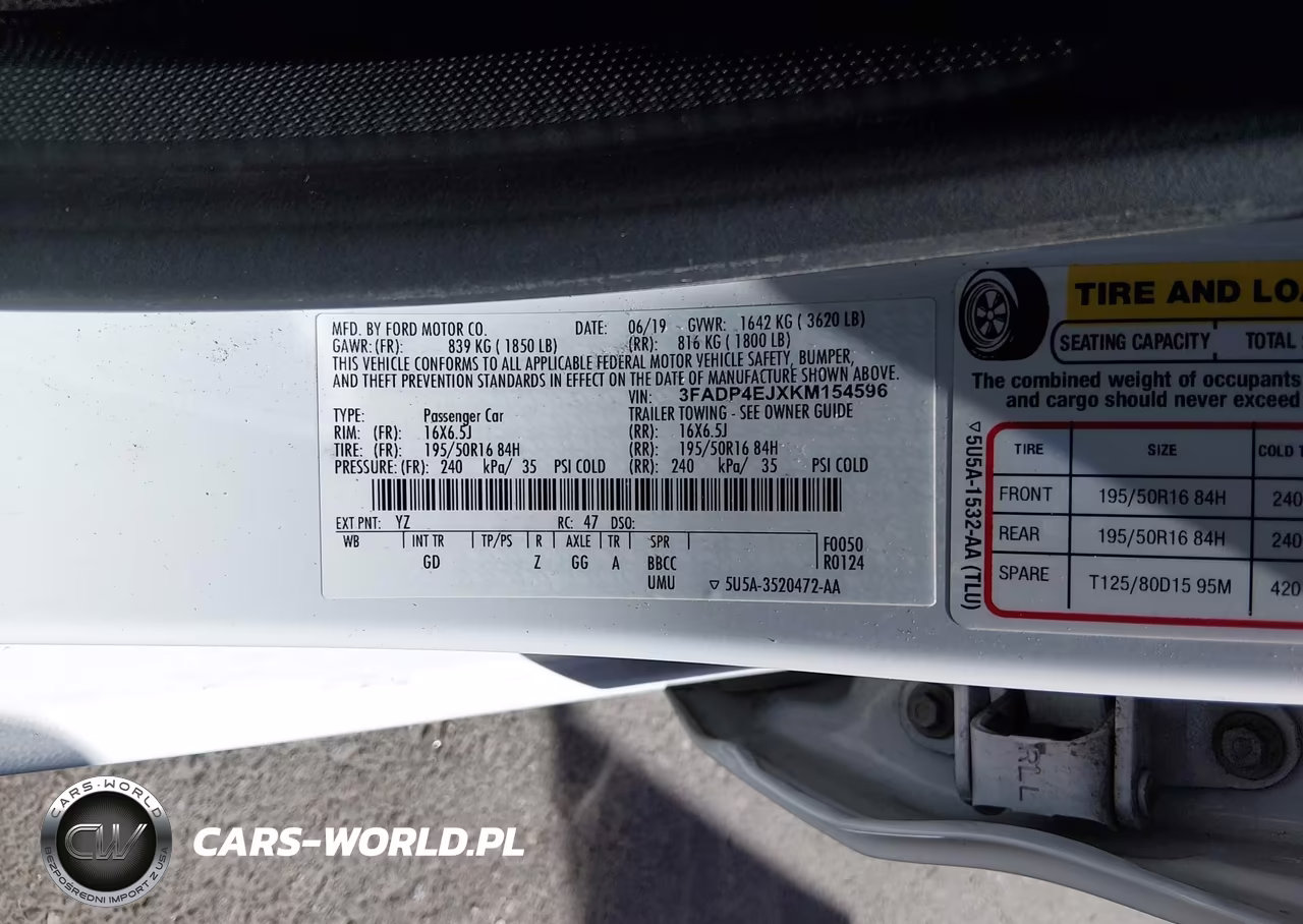 2019 Ford Fiesta Se VIN:3FADP4EJXKM154596 - 9