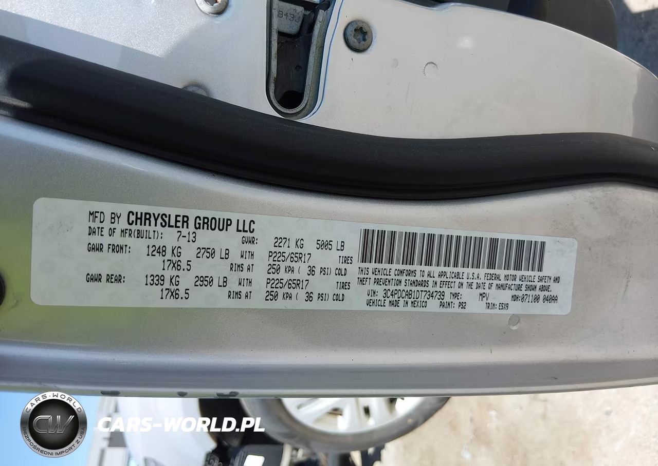 2013 Dodge Journey American Value Pkg VIN:3C4PDCAB1DT734739 - 9
