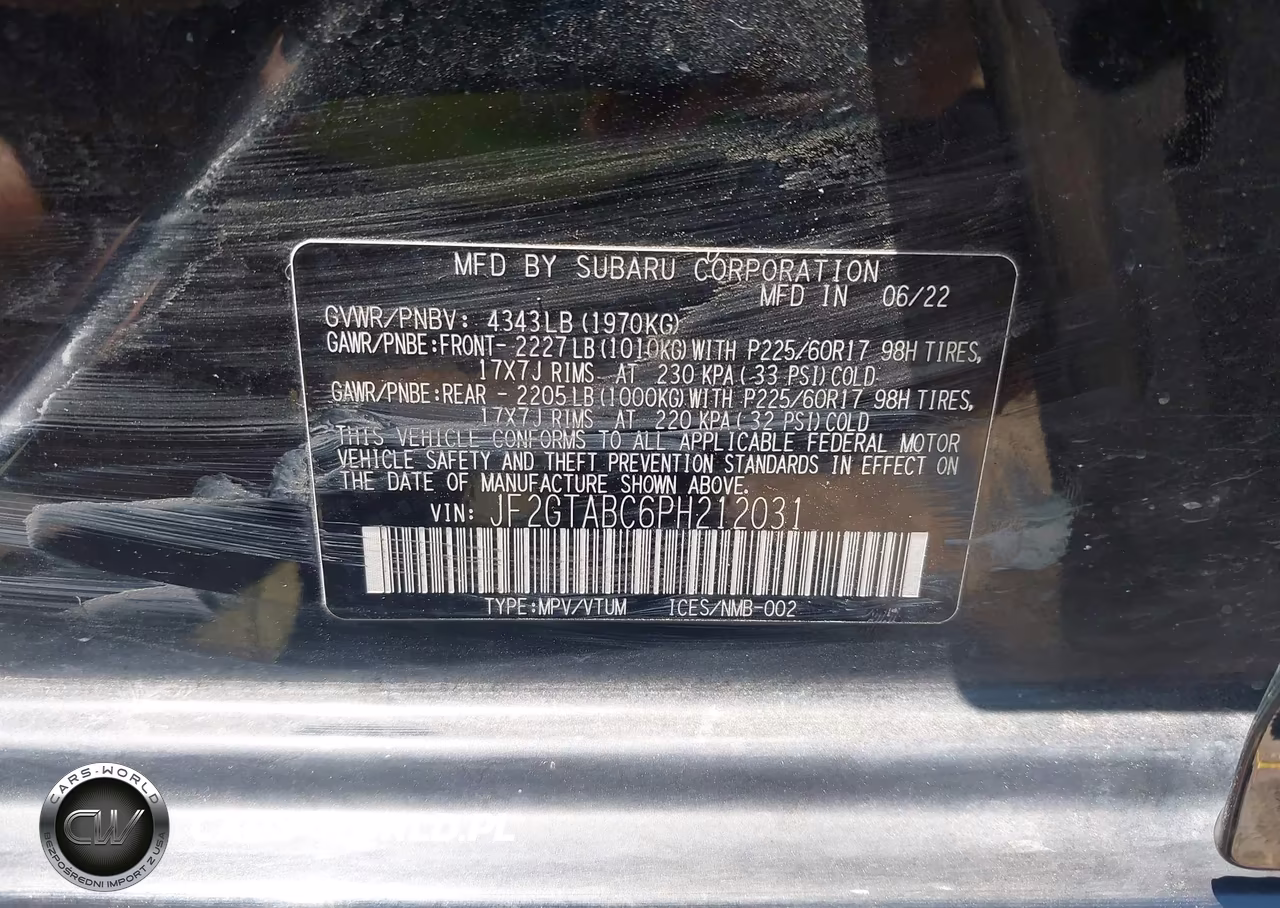 2023 Subaru Crosstrek VIN:JF2GTABC6PH212031 - 9