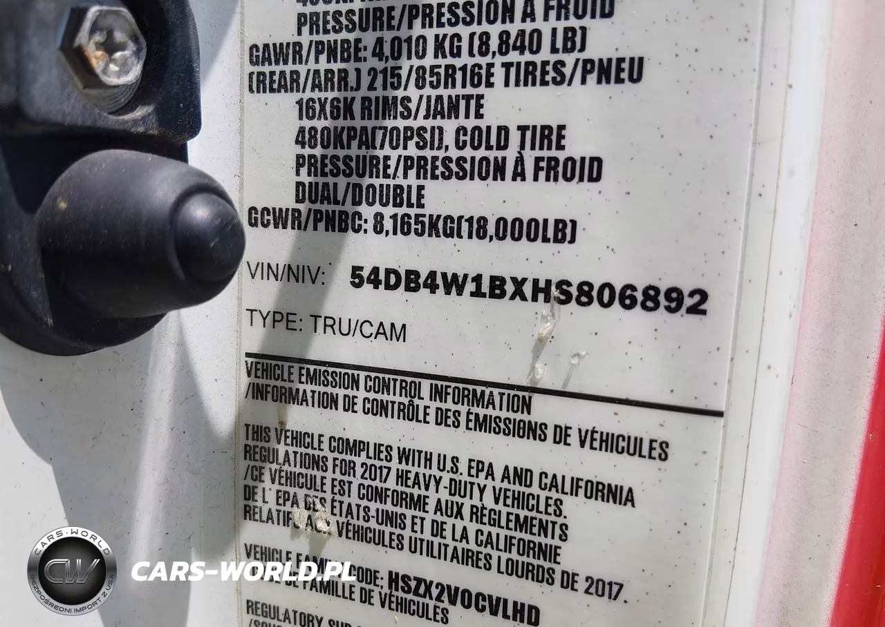 2017 Isuzu Npr Gas Reg VIN:54DB4W1BXHS806892 - 8