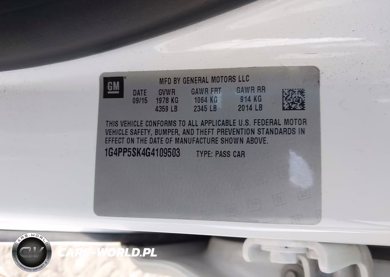 2016 Buick Verano VIN:1G4PP5SK4G4109503 - 9