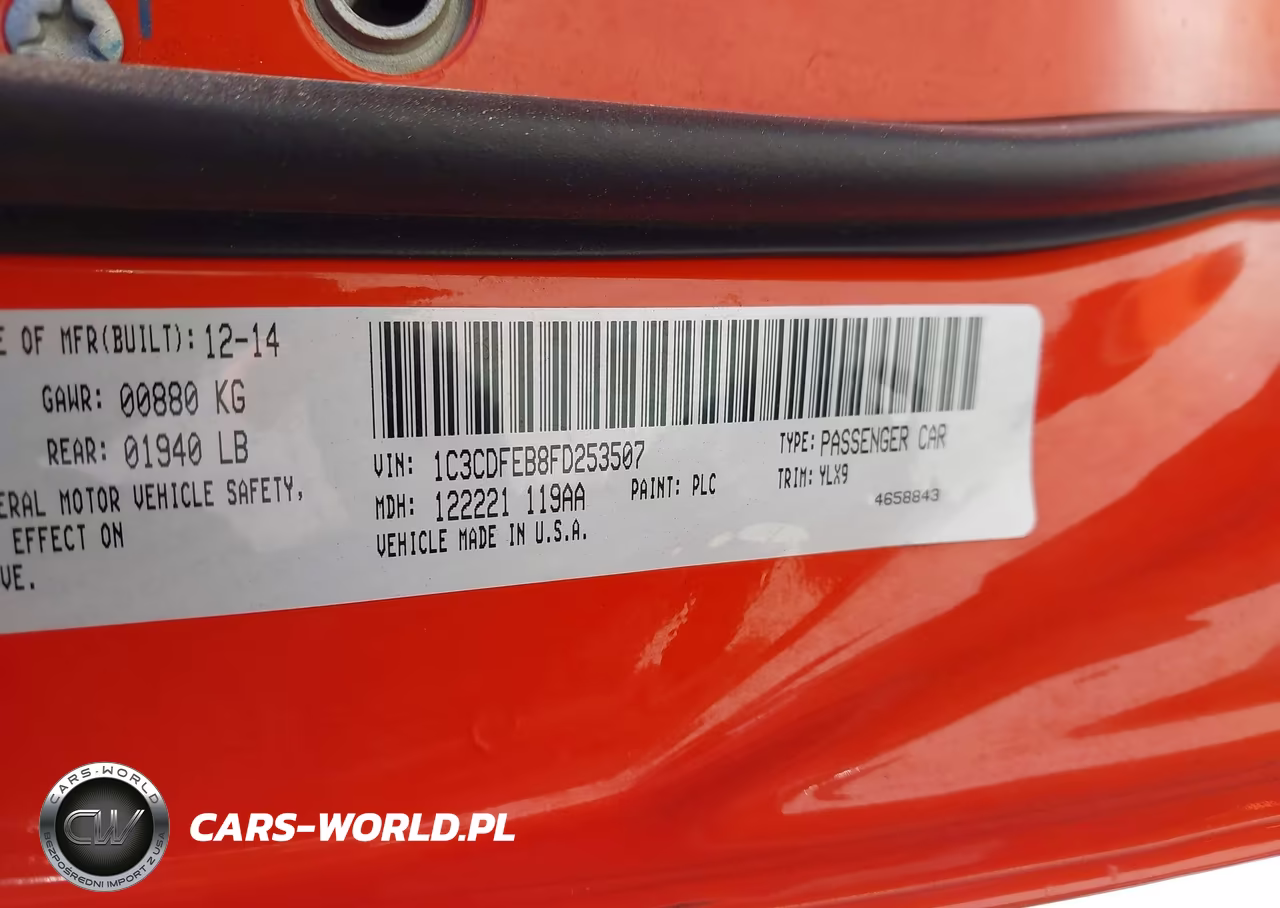 2015 Dodge Dart Gt VIN:1C3CDFEB8FD253507 - 9