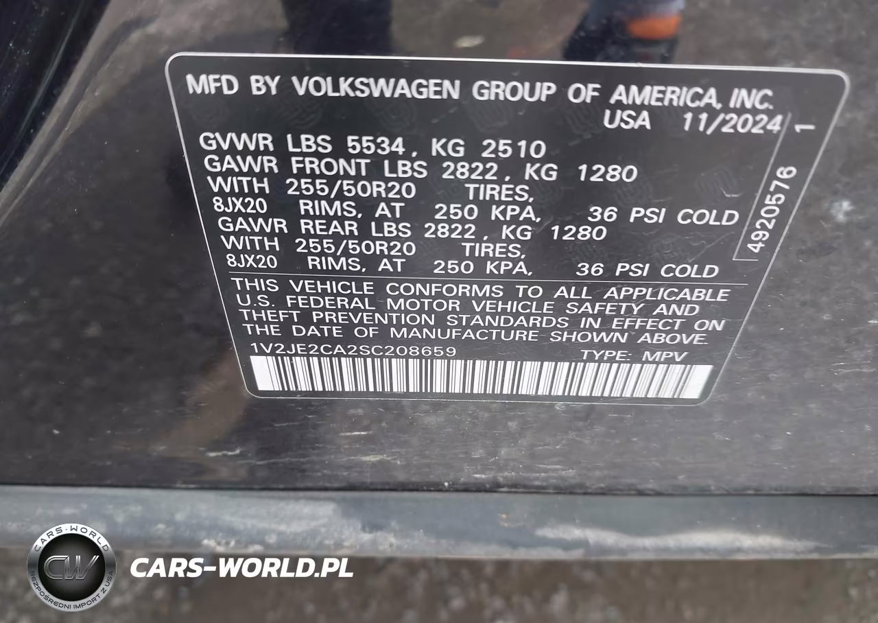 2025 Volkswagen Atlas Cross Sport 2.0T Se W-Technology VIN:1V2JE2CA2SC208659 - 9