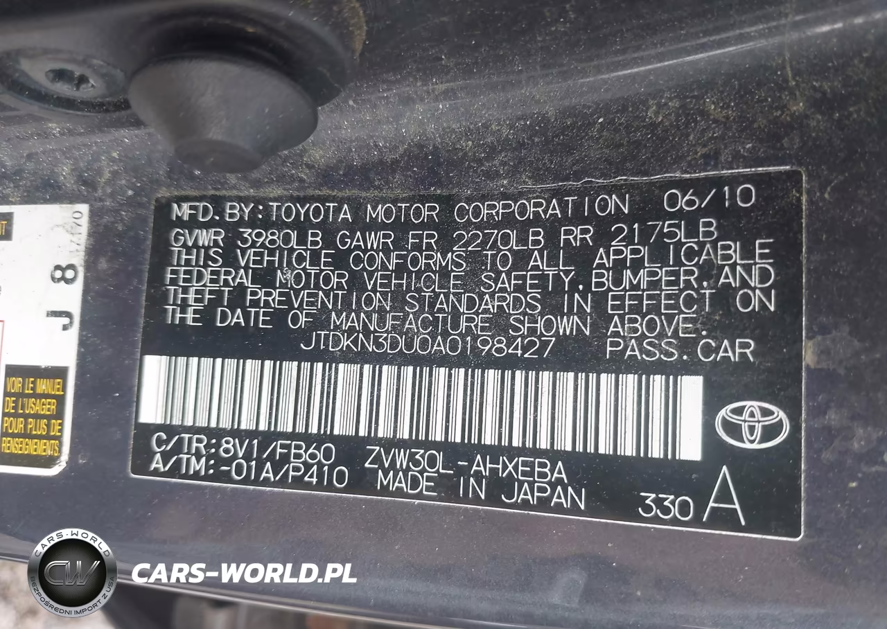 2010 Toyota Prius Iii VIN:JTDKN3DU0A0198427 - 9