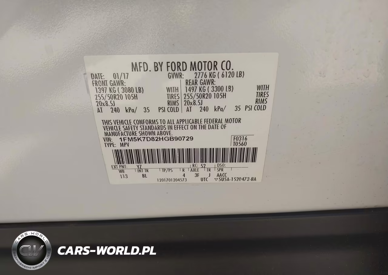 2017 Ford Explorer Xlt VIN:1FM5K7D82HGB90729 - 9
