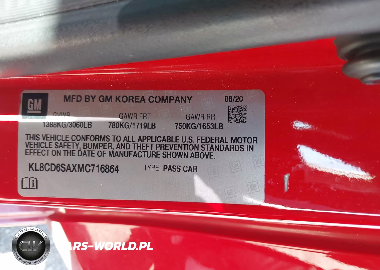 2021 Chevrolet Spark Fwd 1Lt Automatic VIN:KL8CD6SAXMC716864 - 9