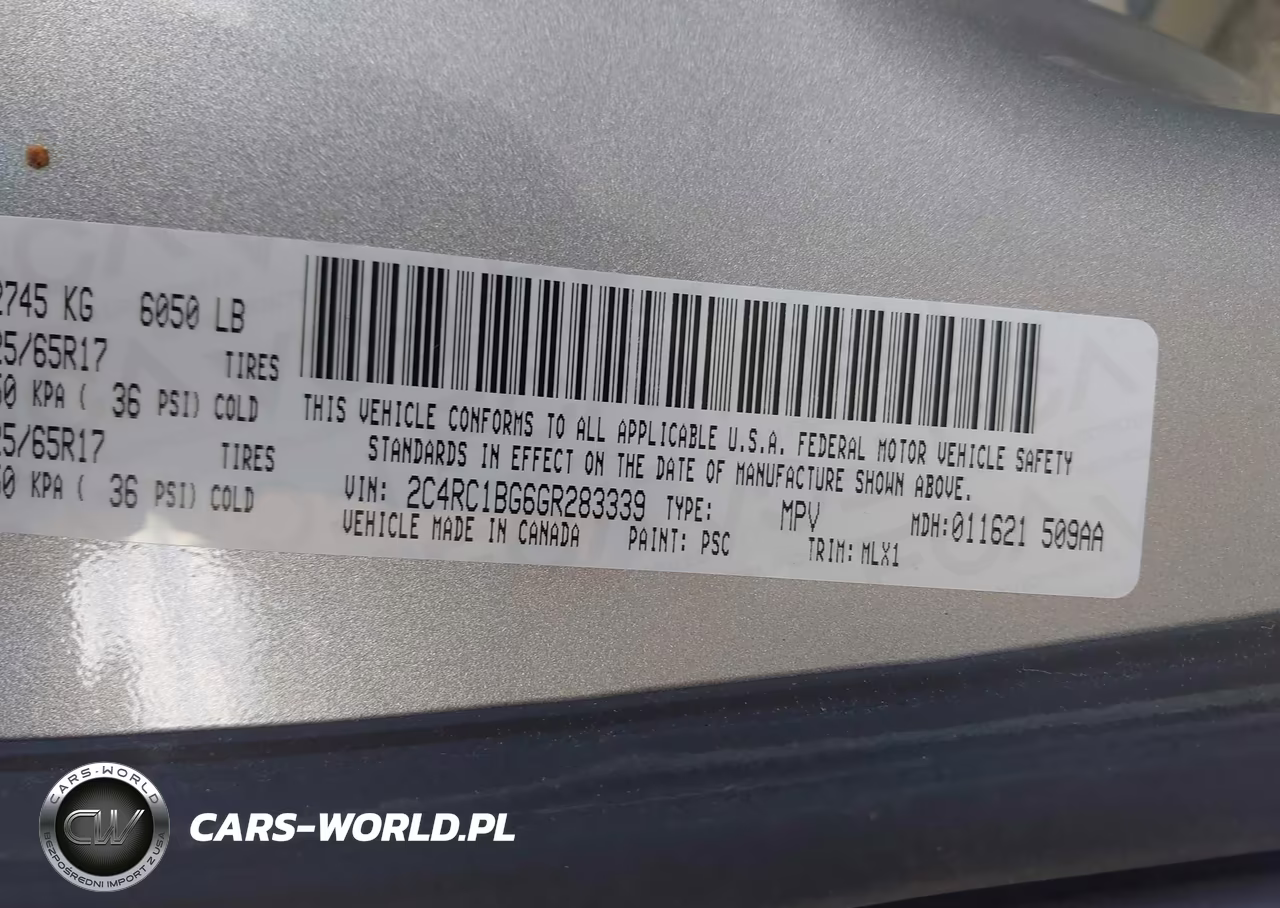 2016 Chrysler Town & Country Touring VIN:2C4RC1BG6GR283339 - 9